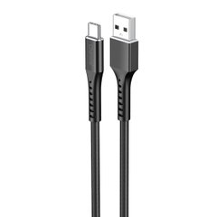 Кабель CHAROME C22-02 USB-A to USB-C aluminum alloy charging data cable Black (6974324910564)