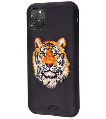 Чохол для iPhone 12 Santa Barbara Polo з вишивкою "Тигр" Чорний