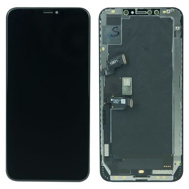 LCD Дисплей для iPhone XS Max (6.5") + сенсор High Copy Чорний