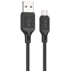 Кабель HOCO X90 Cool silicone charging data cable for Micro Black (6931474788429)