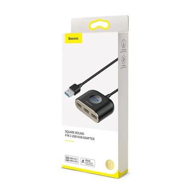 HUB адаптер BASEUS USB Square Round 4in1 | 1xUSB3.0 / 3xUSB2.0, Micro USB Power Supply |