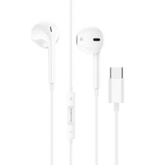 Наушники BOROFONE M80 Magnificent Type-C wire-controlled digital earphones with microphone White (M80CW)
