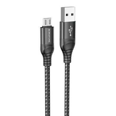 Кабель BOROFONE BX56 Delightful charging data cable for iP Black (6931474750921)