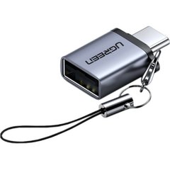 Адаптер UGREEN US270 Type C to USB 3.0 A Adapter Cable with Lanyard (Space Gray) (UGR-50283) (UGR-50283)