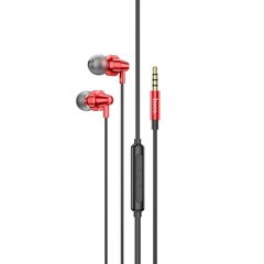 Навушники HOCO M90 Delight wire-controlled earphones with microphone Aurora Red (6931474759375)