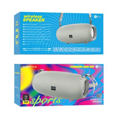 Портативная колонка BOROFONE BR12 Amplio sports wireless speaker Grey (BR12G)