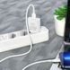 Мережевий зарядний пристрій BOROFONE BA74A Aspirer single port charger set(iP) White (BA74ALW)