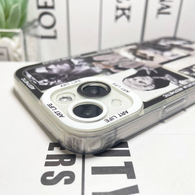 Чехол для iPhone 15 Pro Max Mona Lisa Коллаж Черно-белый
