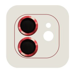 Защитное стекло Metal Classic на камеру (в упак.) iPhone 12 / 12 mini / 11 Красный / Red
