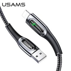 Кабель USAMS Lightning Smart Power Off Cable Raydan Series US-SJ470 |2m, 2.4A| Black