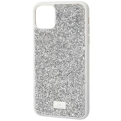 Серебристый чехол Bling Rock Diamond Case для iPhone 15 Pro Silver