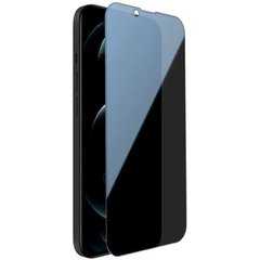 Захисне скло Privacy 5D Matte (full glue) (тех.пак) для iPhone 13 / 13 Pro / 14 (6.1"") Чорний