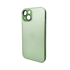 Чохол AG Glass Matt Frame Color Logo для Apple iPhone 15 Light Green
