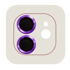 Захисне скло Metal Classic на камеру (в упак.) iPhone 12 / 12 mini / 11 Фіолетовий / Purple