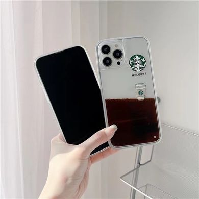 Переливний чохол для iPhone XR Starbucks з карамельно-кавовим сиропом