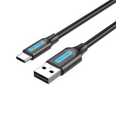 Кабель Vention USB 2.0 A Male to C Male 3A Cable 1.5M Black (COKBG) (COKBG)