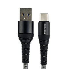 Кабель Mibrand MI-14 Fishing Net Charging Line USB for Type-C 2A 1m Black/Grey (MIDC/14TBG)