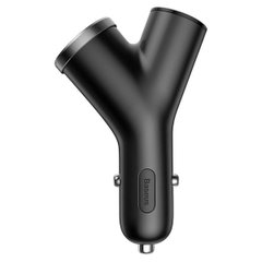 АЗП Baseus Y type dual USB+cigarette lighter extended car charger 3.1 A Black (CCALL-YX01)