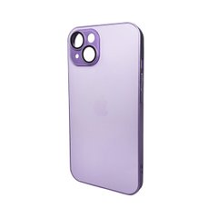 Чохол AG Glass Matt Frame Color Logo для Apple iPhone 15 Light Purple