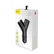АЗП Baseus Y type dual USB+cigarette lighter extended car charger 3.1 A Black (CCALL-YX01)