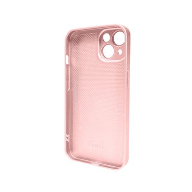 Чохол AG Glass Matt Frame Color Logo для Apple iPhone 15 Chanel Pink