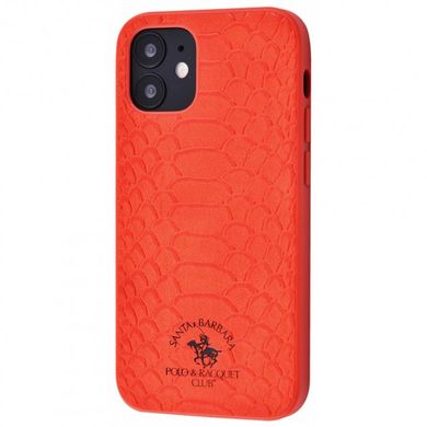 Шкіряний чехол для iPhone 15 Pro Santa Barbara Polo Knight Crocodile Leather Red