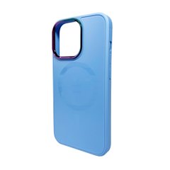 Чехол AG Glass Sapphire MagSafe Logo для Apple iPhone 15 Sierra Blue