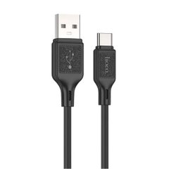 Кабель HOCO X90 Cool silicone charging data cable for Type-C Black (6931474788443)