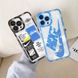 Чохол для iPhone 14 Pro Nike із захистом камери Прозоро-синій