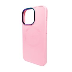 Чехол AG Glass Sapphire MagSafe Logo для Apple iPhone 15 Pink