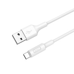 Кабель HOCO X25 USB to Type-C 2A, 1m, PVC, PVC connectors, White (6957531080152)