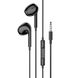 Навушники BOROFONE BM80 Max Gorgeous wire-controlled earphones with microphone Black (BM80MMB)