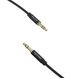 Кабель Vention 3.5mm Male to Male Audio Cable 0.5M Black Aluminum Alloy Type (BAXBD) (BAXBD)