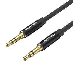 Кабель Vention 3.5mm Male to Male Audio Cable 1.5M Black Aluminum Alloy Type (BAXBG) (BAXBG)