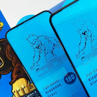 Защитное стекло King Kong для iPhone 15 Plus черное