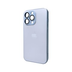 Чехол AG Glass Matt Frame Color Logo для Apple iPhone 12 Pro Max Sierra Blue