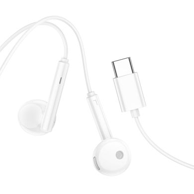Навушники BOROFONE BM82 Art music digital earphones with mic Type-C White (BM82CW)