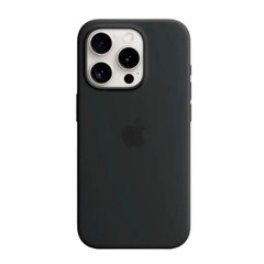 Чехол Silicone Full Case AAA MagSafe IC для iPhone 15 Black