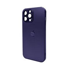 Чехол AG Glass Matt Frame Color Logo для Apple iPhone 12 Pro Max Deep Purple