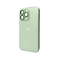 Чохол AG Glass Matt Frame Color Logo для Apple iPhone 12 Pro Max Light Green