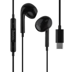 Наушники HOCO M1 Max crystal earphones for Type-C with mic Black (6931474754691)