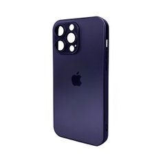 Чохол AG Glass Matt Frame Color Logo для Apple iPhone 14 Pro Max Deep Purple
