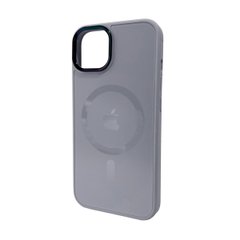 Чохол AG Glass Sapphire MagSafe Logo для Apple iPhone 14 Grey
