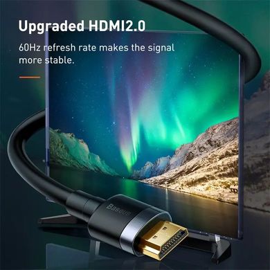 Кабель BASEUS 4KHDMI Male To 4KHDMI Male Cafule | 5M, HDMI2.0 |