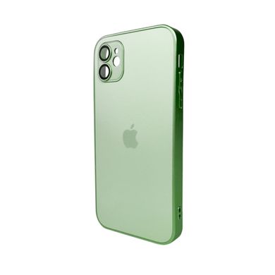 Чохол AG Glass Matt Frame Color Logo для Apple iPhone 11 Light Green