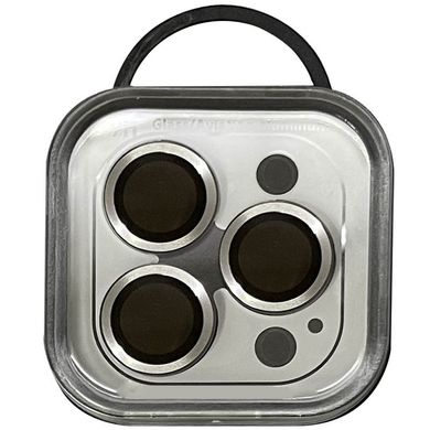 Защитное стекло Metal Classic на камеру (в упак.) iPhone 13 Pro / 13 Pro Max Серебряный / Silver