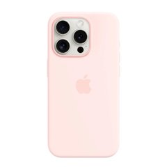 Чохол Silicone Full Case AAA MagSafe IC для iPhone 15 Pink