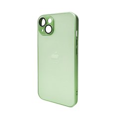Чохол AG Glass Matt Frame Color Logo для Apple iPhone 13 Light Green