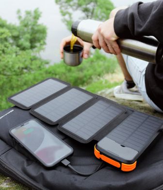 Зовнішній акумулятор Mibrand EXTREM 20000mAh solar folding 2 lights (MI20K/S&F2)