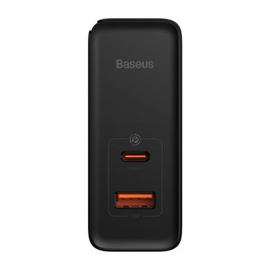 МЗП Baseus GaN3 Pro Fast Charger C+U 100W (Cable Type-C to Type-C 100W(20V/5A) 1m) Black (CCGP090201)